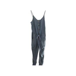 Smoke And Mirrors Blue Chambray Light Wash Tencel Jumpsuit Small